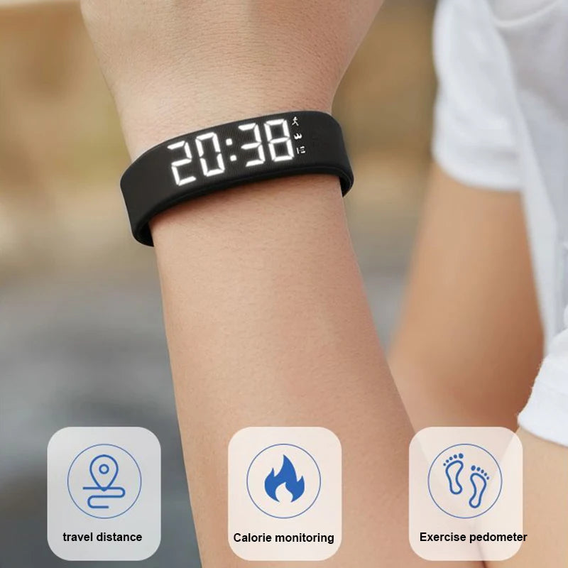LED Smart Bracelet – Waterproof Fitness Tracker