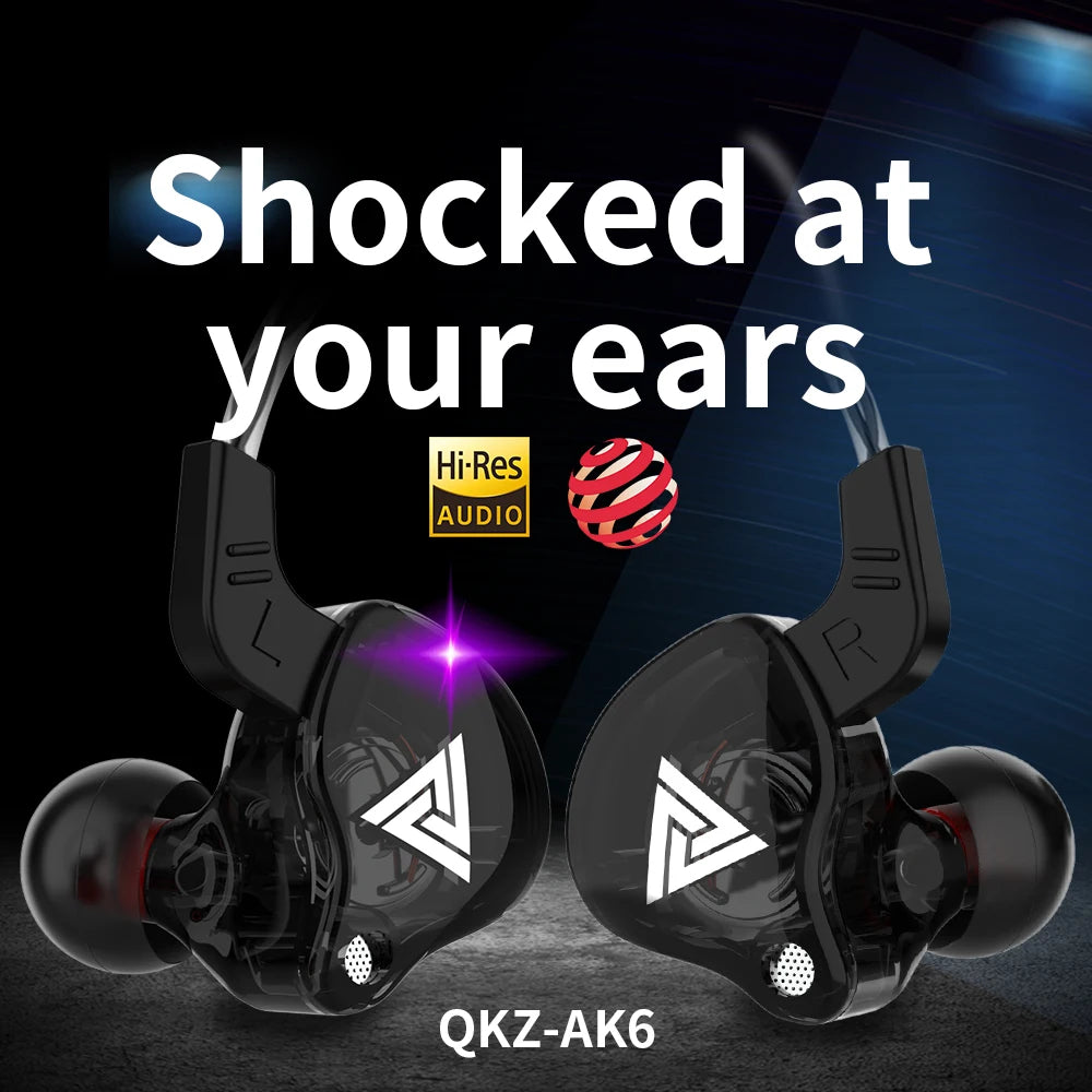 Original QKZ AK6 In-Ear Earphones with Mic