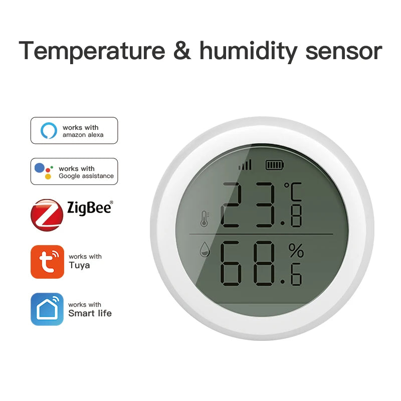 Tuya ZigBee Smart Temperature & Humidity Sensor with LCD Display