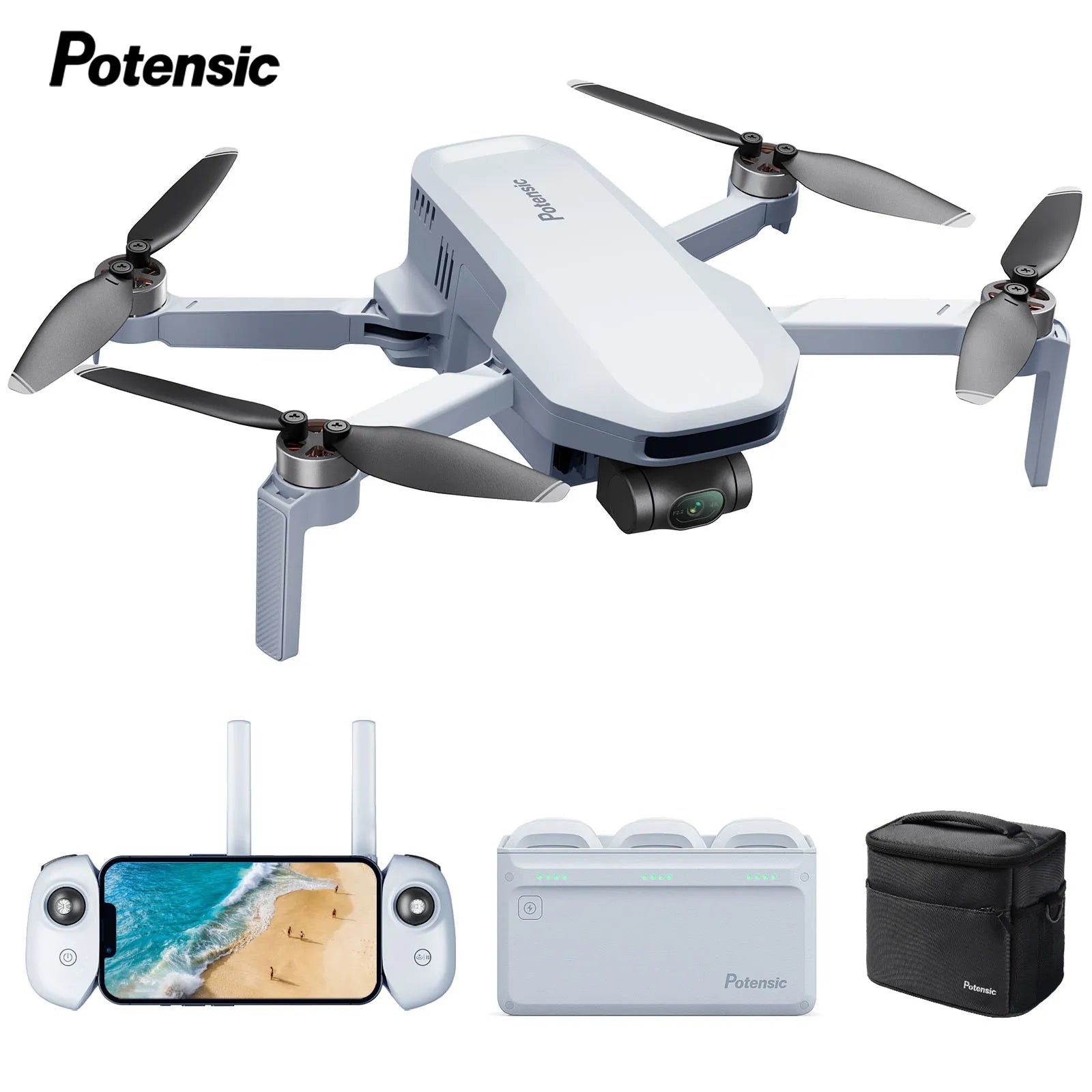 Potensic C0 Mini Drone with 3-Axis Gimbal