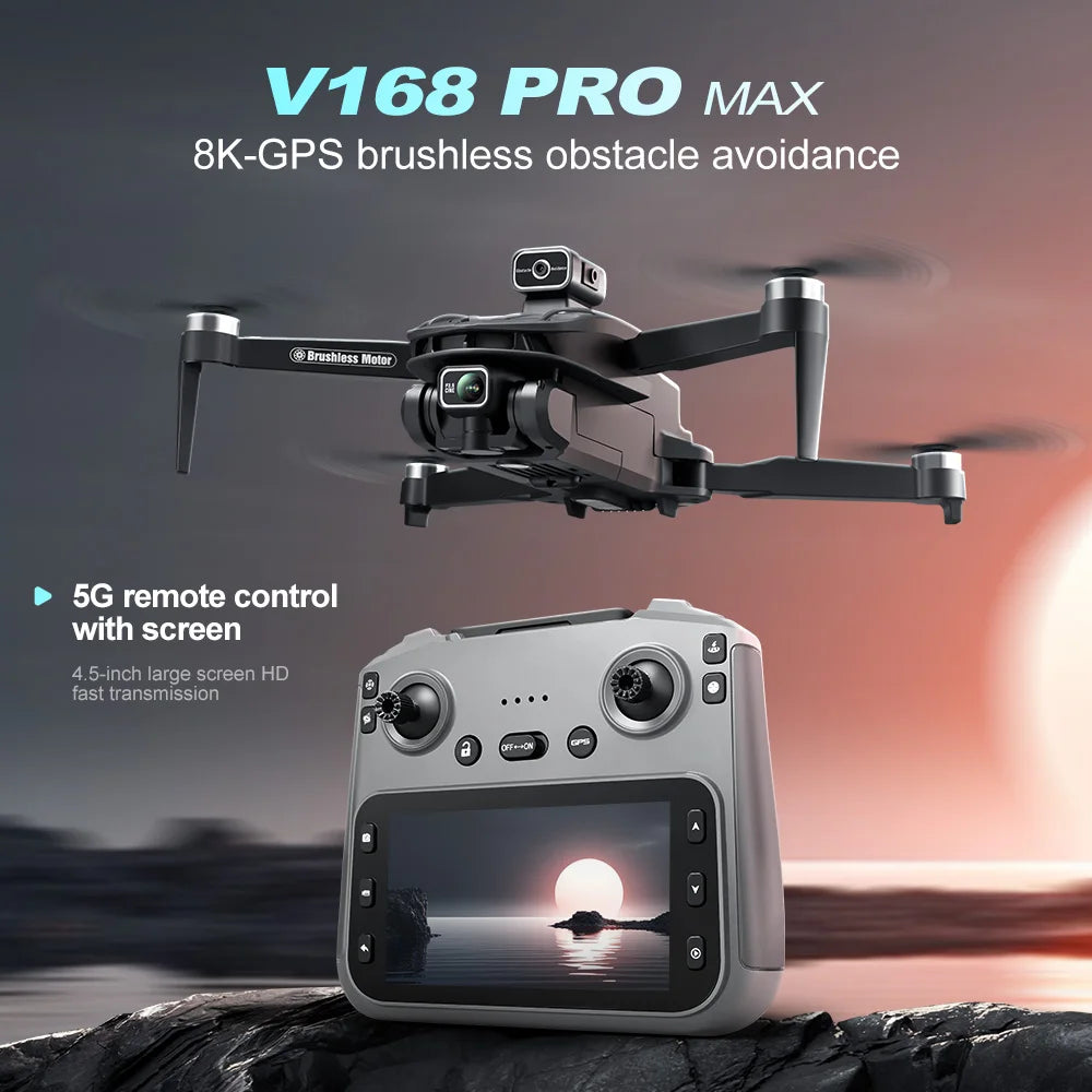 2025 V168 Max 8K GPS Drone with Dual HD Camera