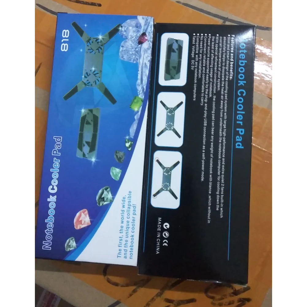 USB Laptop Cooler Pad – Foldable Portable Cooling Base