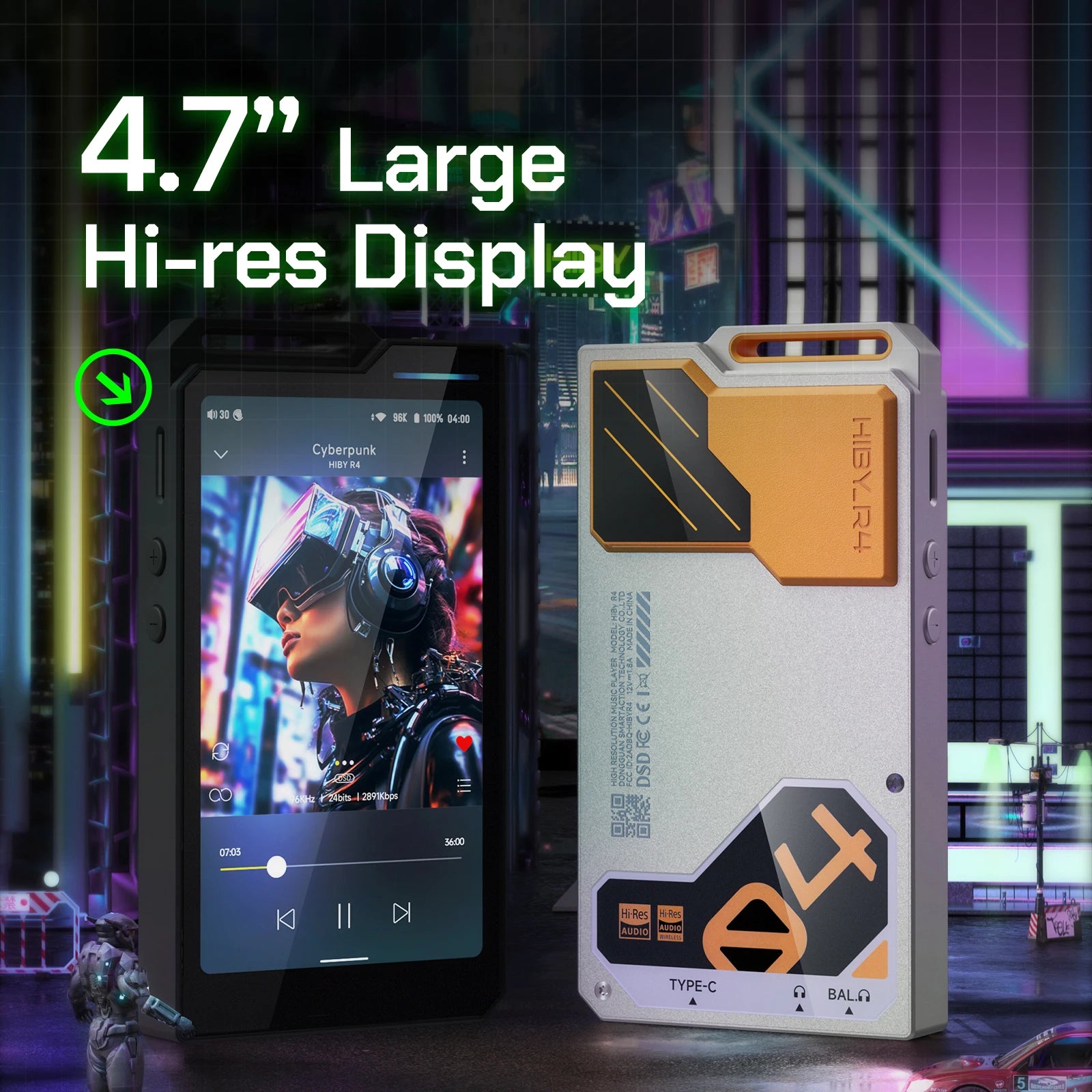 HiBy R4 Android 12 HiFi Music Player