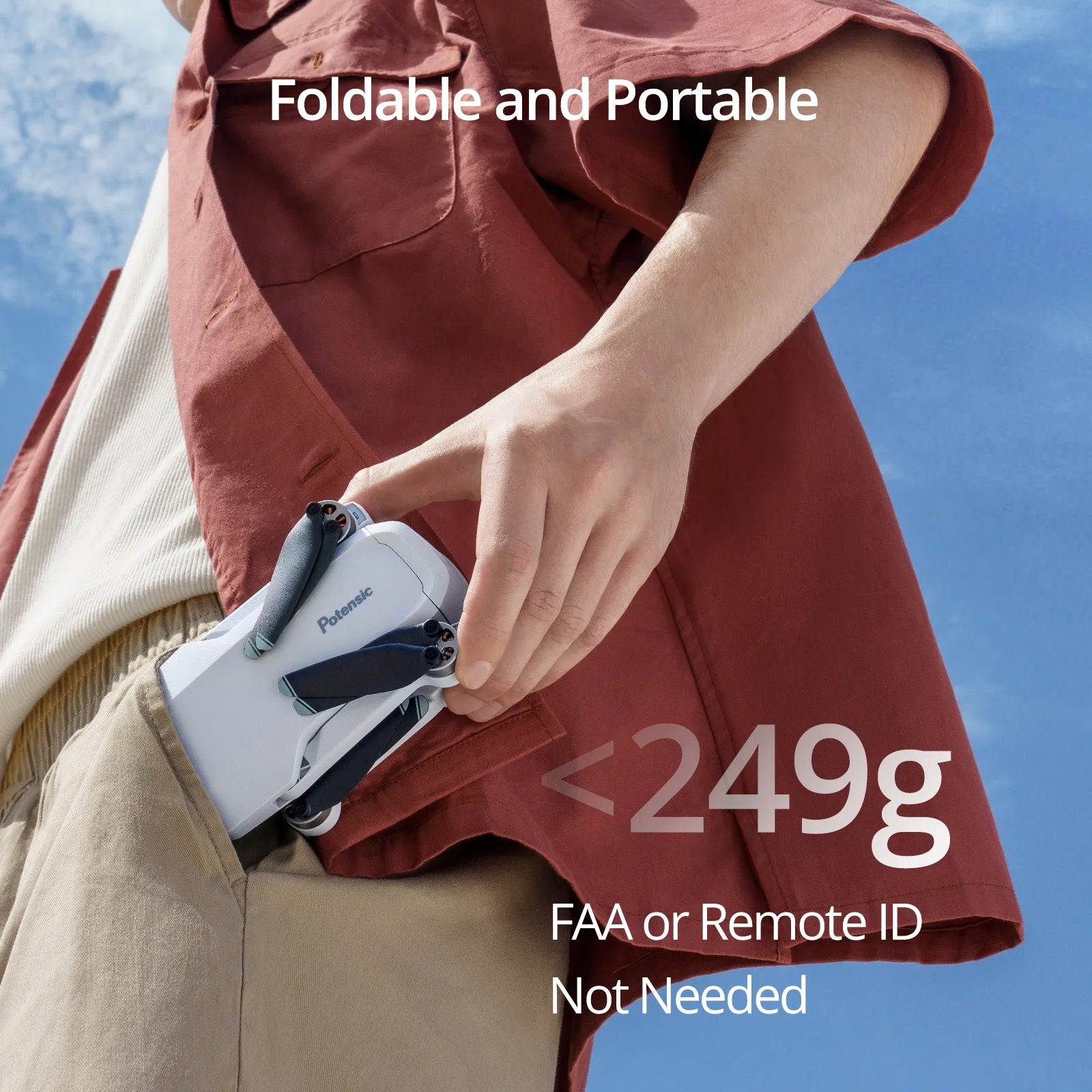 Potensic C0 Mini Drone with 3-Axis Gimbal