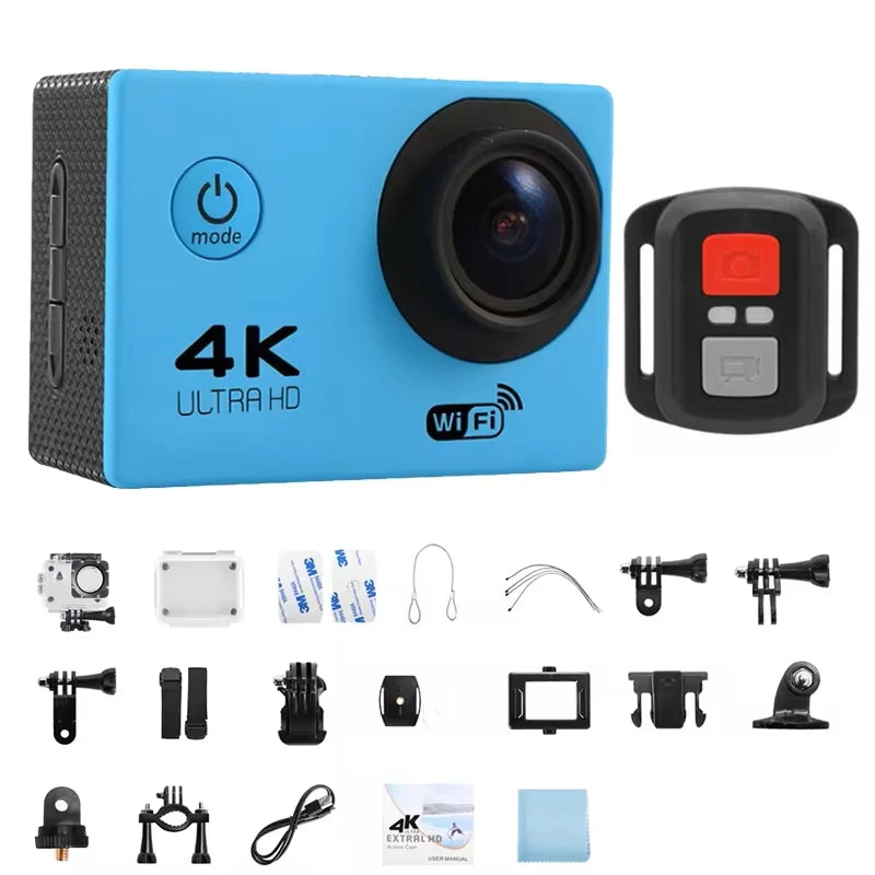 4K Action Camera – 1080P/30FPS WiFi Sports Cam