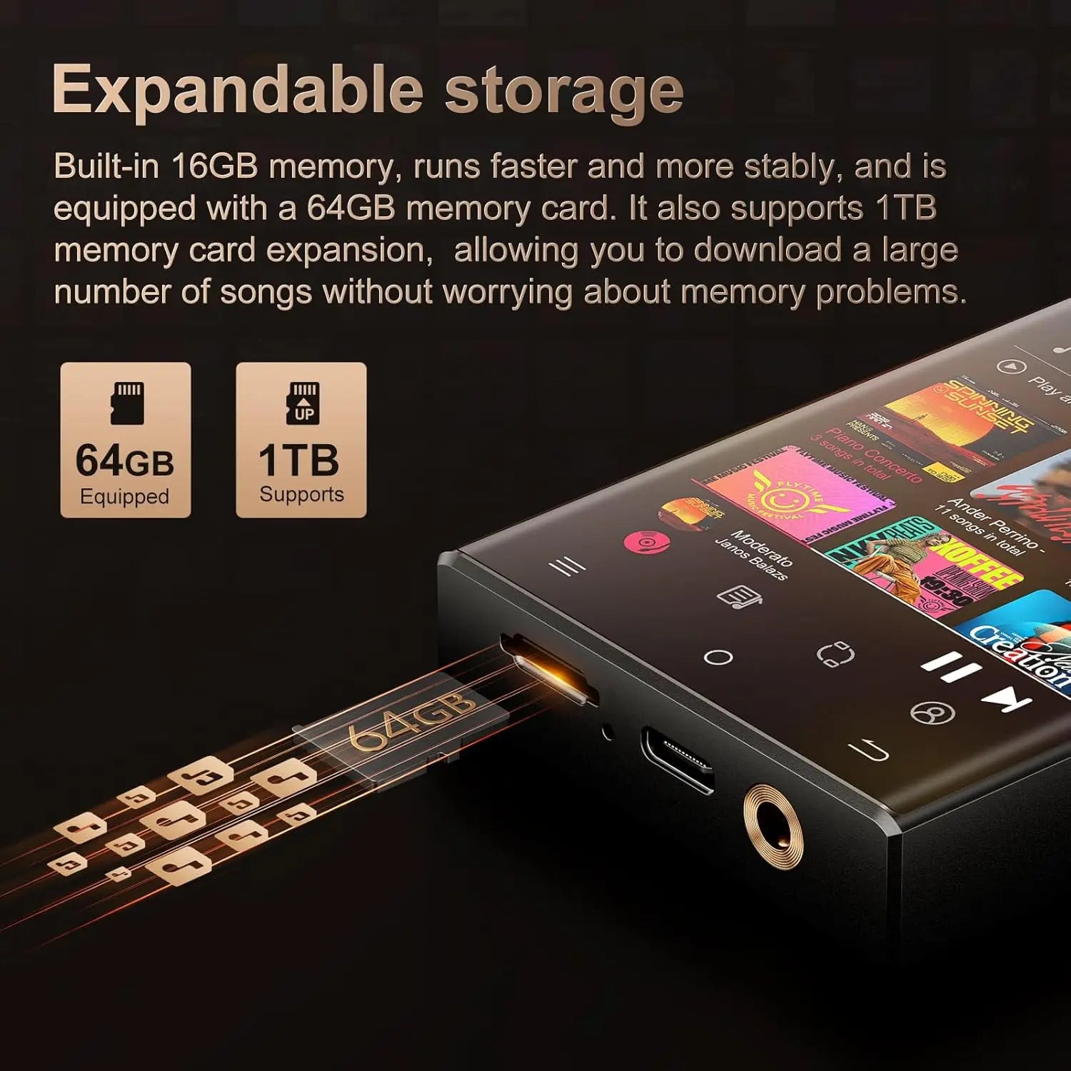 Oilsky Hi-Fi MP3 Player with Bluetooth & WiFi