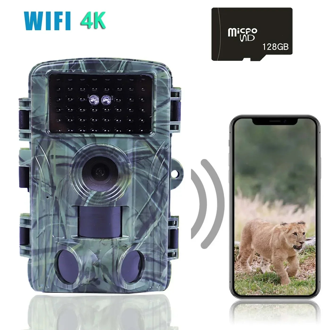 Wireless 4K 60MP WiFi Trail Camera PR1600